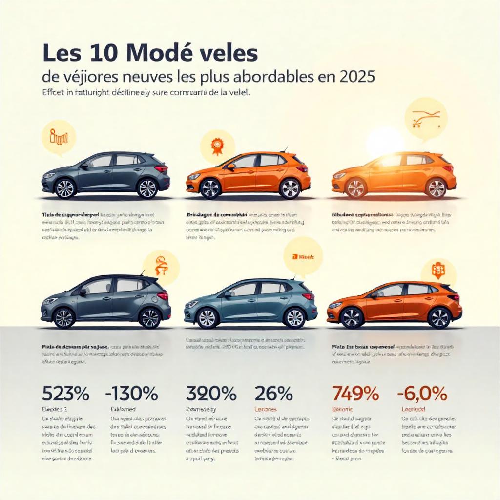 les 10 modèles de voitures neuves les plus abordables en 2025