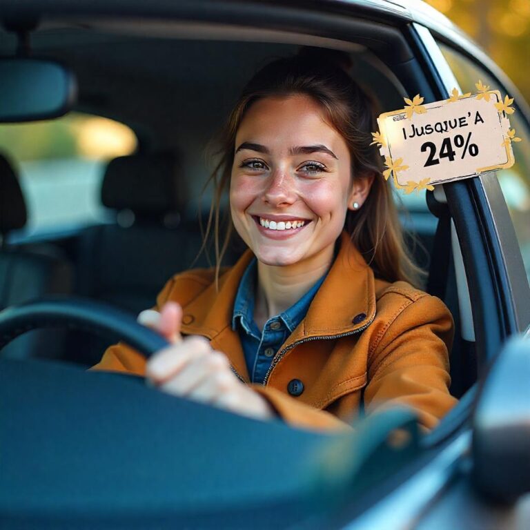 À 25 ans, obtenez jusqu’à 24% de réduction : découvrez les meilleures assurances auto alliant couverture complète et tarifs avantageux.